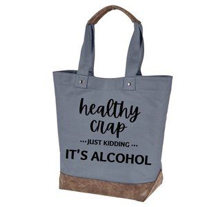 Healthy crap quality canvas tote bag by Authentic pigment